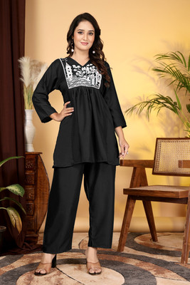 ZAALIMA FASHION Women Ethnic Top Pant Set