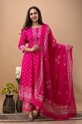 AF ASHA FABRICS Women Kurta Pant Dupatta Set