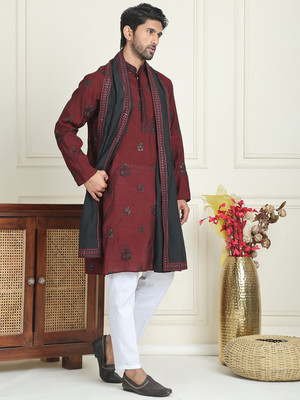 Jompers Men Kurta Pyjama Dupatta Set