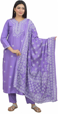 Yuvi Creation Women Kurta Pant Dupatta Set