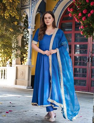 Gosriki Women Kurta Pant Dupatta Set