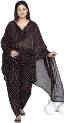 HANVIK TRADERS Women Patiala Dupatta Set