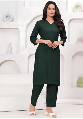 Naturetextiles Women Kurti Pant Set