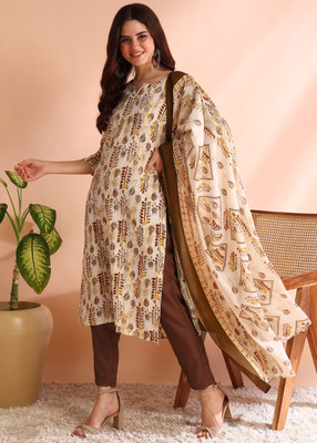 New Ethnic 4 You Printed Kurta, Trouser/Pant & Dupatta Set