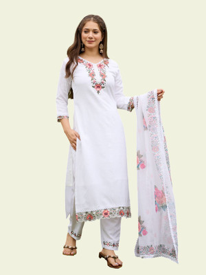 KOTRONS Women Kurti Pant Dupatta Set