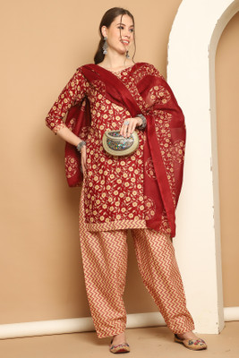 VihaanExim Women Kurta Patiala Dupatta Set