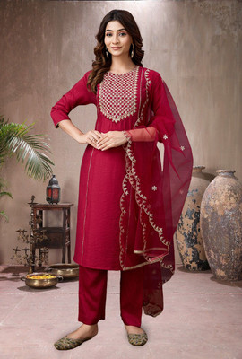 SHREESHA ENTERPRISE Women Kurta Pant Dupatta Set