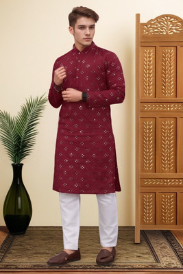 LEMONX Men Kurta Pyjama Set