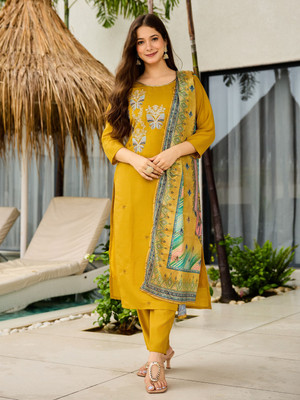 Dwiza Enterprise Women Kurta Pant Dupatta Set