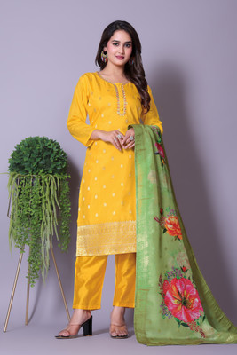 BR OUTF Women Kurti Pant Dupatta Set