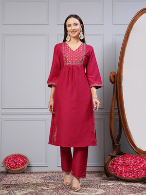 Nayam By Lakshita Women Kurta Palazzo Dupatta Set