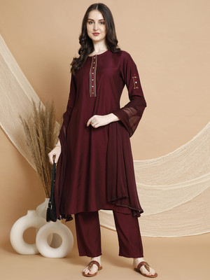Nayam By Lakshita Women Kurta Palazzo Dupatta Set