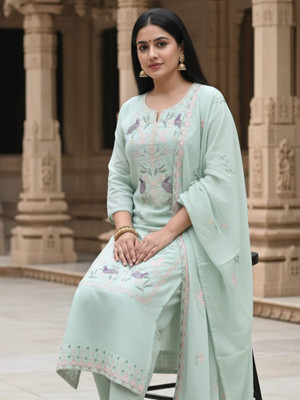 Indo Era Women Kurta Pant Dupatta Set