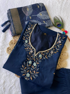 RAJLAXMI FASHION Women Kurti Palazzo Dupatta Set