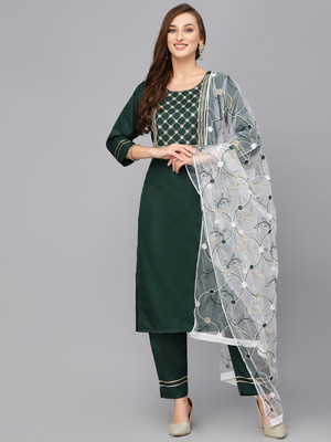 PILUDI Women Kurta Dupatta Set