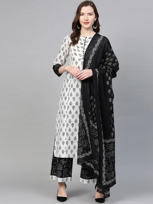 Yash Gallery Women Kurta Palazzo Set
