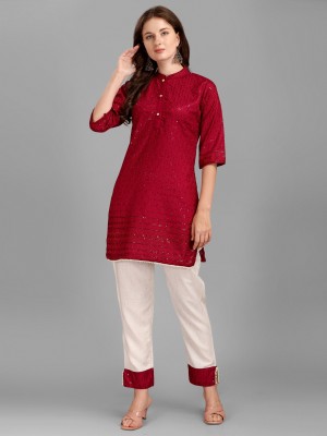 GUFRINA Women Kurti Pant Set