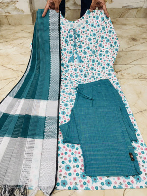 VROEGER Women Kurti Pant Dupatta Set