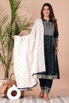 Manharee Men Kurta Palazzo Dupatta Set