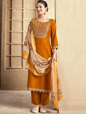 HOUSE OF COMMON Embroidered Kurta, Trouser/Pant & Dupatta Set