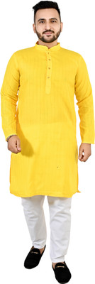 Qtsy Men Kurta Pyjama Set