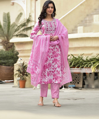 Munga Fashion Women Kurta Pant Dupatta Set