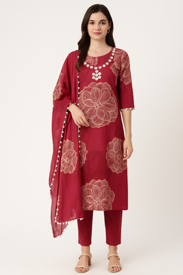 Amyaan Women Kurti Palazzo Dupatta Set