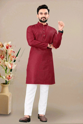 SHIVGARMENT Men Kurta Pyjama Set