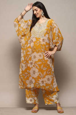 BIBA Women Kurta Palazzo Set