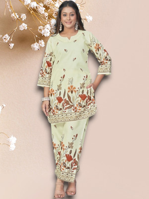 EverEthnic Women Kurta Pant Set