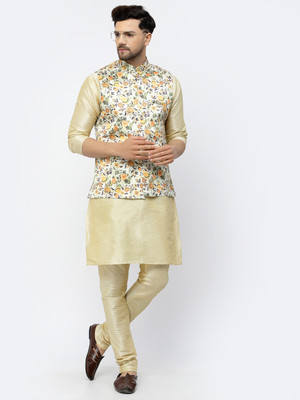 TS Lifestyle Men Kurta Pyjama Ethnic Jacket Set