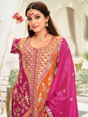 Indo Era Women Kurta Palazzo Dupatta Set