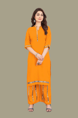 Hangerdesginer Women Kurta Palazzo Set