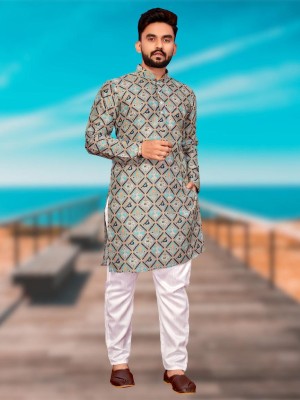 BAVALIYA FASHION Men Kurta Pyjama Set