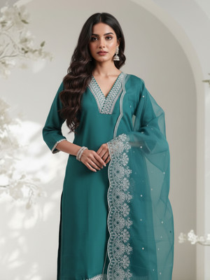 Royal Export Women Kurta Pant Dupatta Set