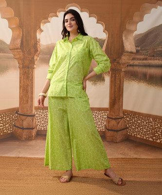 Vishudh Women Shirt Pant Set