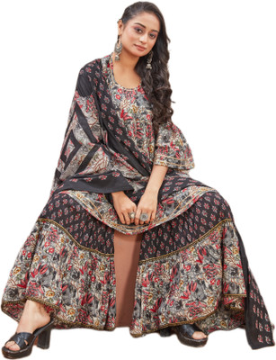 HouseOfCommon Women Kurta Sharara Dupatta Set