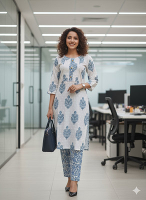 Kisu Women Kurta Palazzo Set