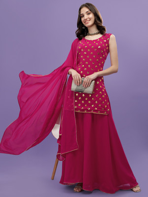 PARROT ENTERPRISE Women Kurta Sharara Dupatta Set
