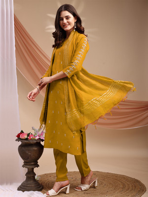 ARADHNA Women Kurta Pant Dupatta Set