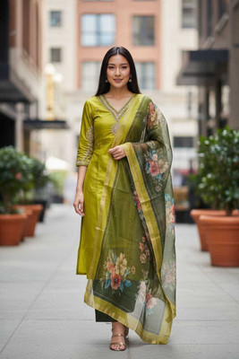 Hiti Creations Women Kurti Pant Dupatta Set