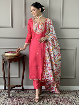 zindora Women Kurti Pant Dupatta Set