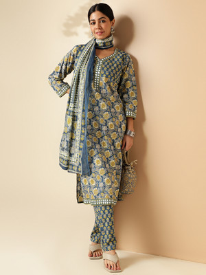 VBUYZ Women Kurta Pant Attached Dupatta Set