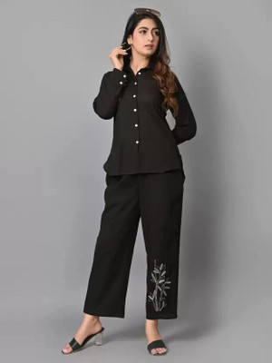 VYMO Women Shirt Pant Set