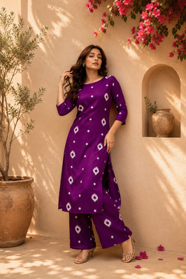 Bhagyesh Fashion Women Kurta Palazzo Set