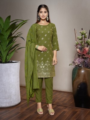 Nayasi Printed Kurta, Trouser/Pant & Dupatta Set