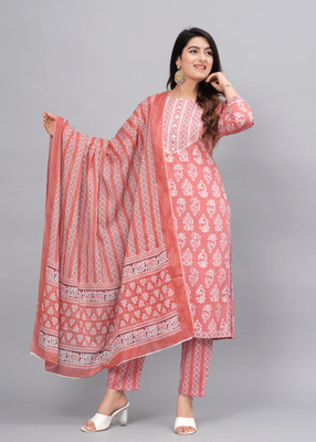 Fmkcreation Women Kurta Pant Dupatta Set