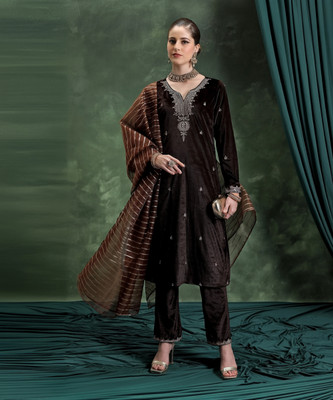 Vishudh Women Kurta Palazzo Dupatta Set