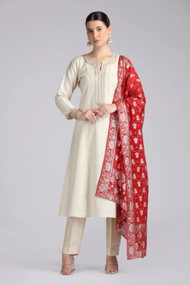 Cotton Culture Women Kurta Pant Attached Dupatta Set