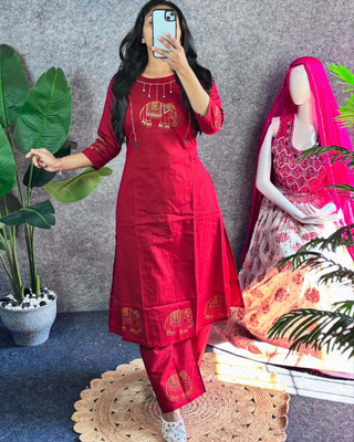 Hariyali Women Kurta Pant Set